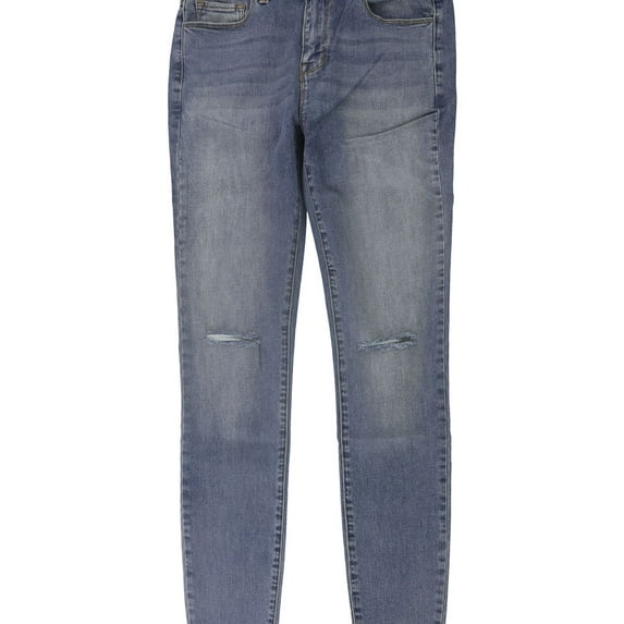 DSTLD Womens Distressed Skinny Fit Jeans, Blue, 29