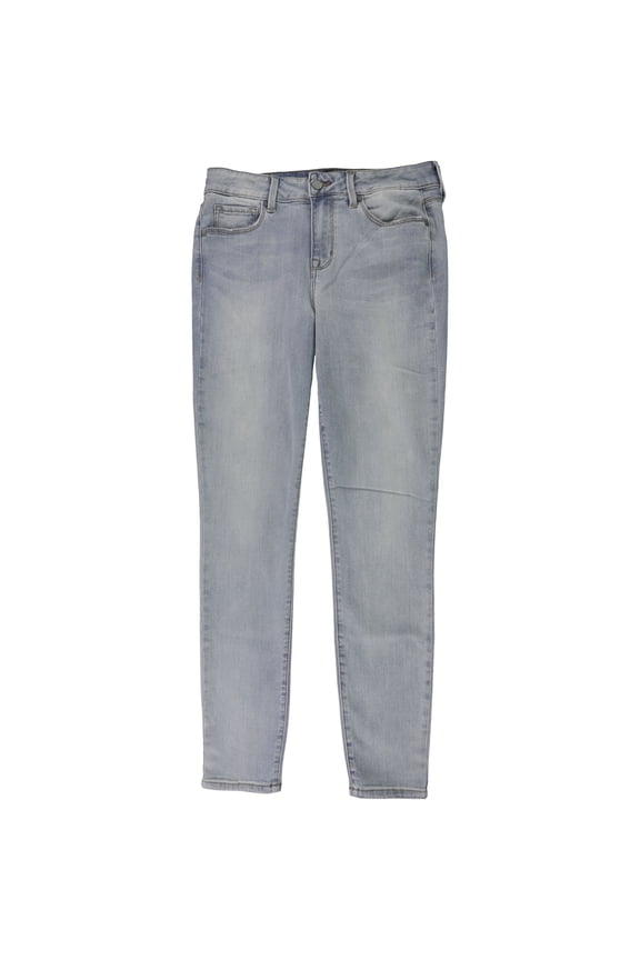 Womens Faded Skinny Fit Jeans, Blue, 29