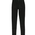 thumbnail image 1 of DSTLD Womens Solid High Rise Skinny Fit Jeans, Black, 28, 1 of 2