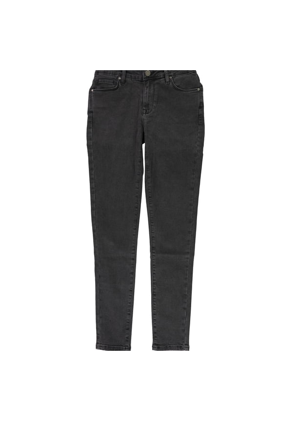 Womens Solid Stretch Jeans, Black, 27