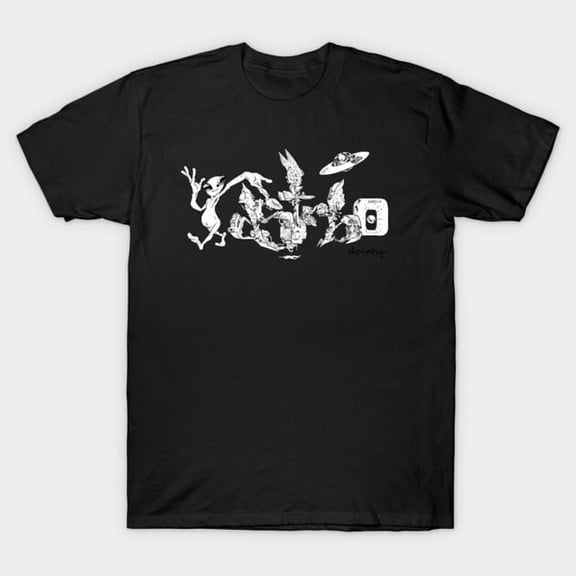 DSTRBO 1999 Retro Y2K Style Distressed Graphic Streetwear T-Shirt