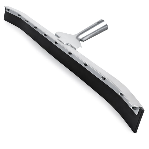DSV Standard Curved Floor Squeegee 36’’, Rubber Blade Garage Squeegee, Taper Pole Connection - Handle Sold Separately for Tiles, Concrete and Asphalt