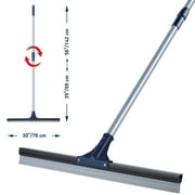 DSV Standard Floor Squeegee, 30" Large Broom, Heavy Duty Squeegee for Tile Floor, 35" - 56" Handle