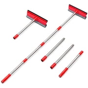 DSV Standard Professional Multi-Use Window Squeegee | Length 16"- 55", Rubber Strip 10", Car Window Cleaner Tool