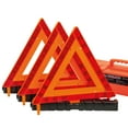 thumbnail image 1 of DSV Standard Warning Triangles, Safety Triangles DOT Approved, Plastic, 3 Pack, Reflective Triangles with Heavy Base, 1 of 6