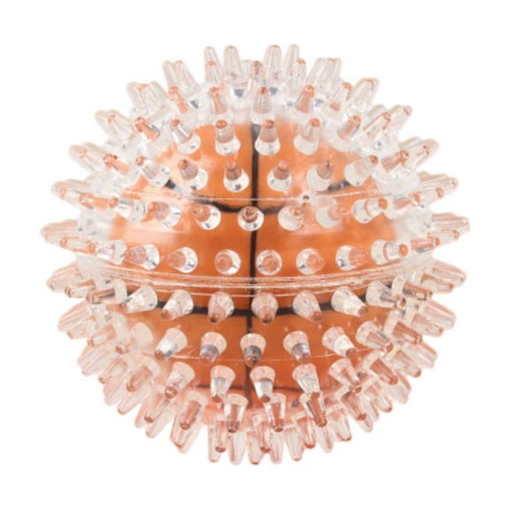 DSqueaky Dog Toy Balls - 3.54" Durable Spikey Balls for Aggressive Chewers, Interactive Fetch Toys for Medium & Large Dogs, Dental Care Teething Dog Balls