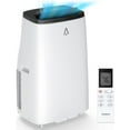 thumbnail image 1 of DSstyles 14000 BTU Portable Air Conditioners with Dehumidifying, Fan, Sleep Function, 24 Hour Timer, Remote Control, Cools Spaces up to 750 Sq. ft（61℉-89℉）, 1 of 9