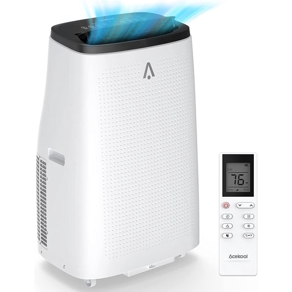 DSstyles 14000 BTU Portable Air Conditioners with Dehumidifying, Fan, Sleep Function, 24 Hour Timer, Remote Control, Cools Spaces up to 750 Sq. ft(61℉-89℉)
