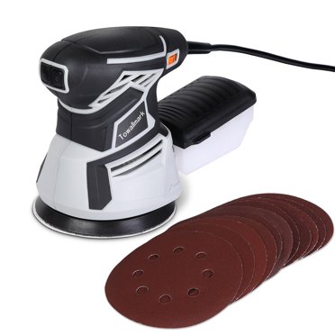6-Inch 850W Dual-Action Random Orbital Sander – 6 Speeds, 10 Sandpapers Included, Model R7311