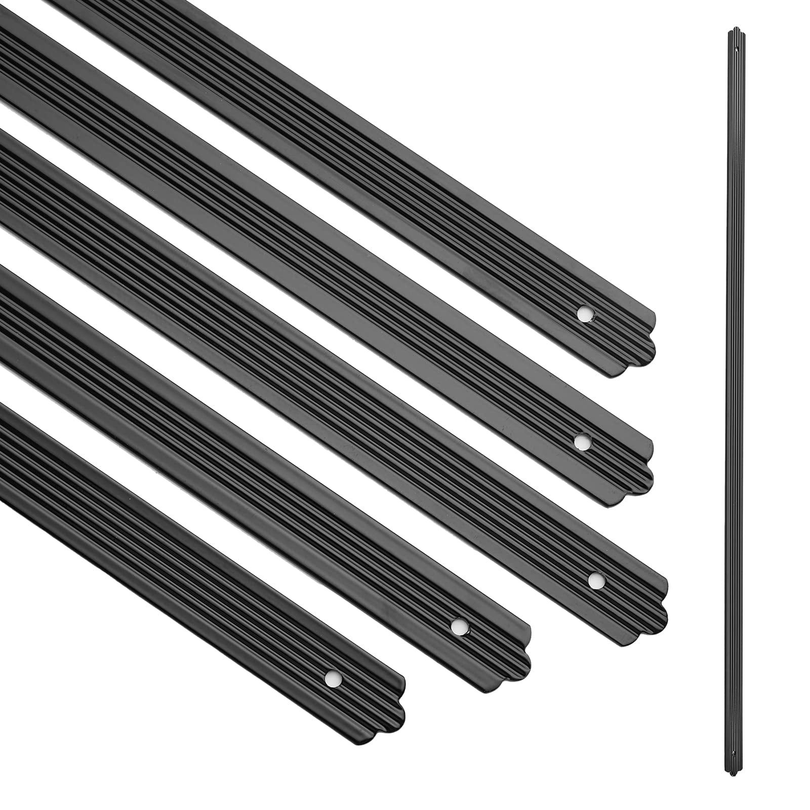 DSstyles Aluminum Deck Balusters, Matte Black, 32.25 x 1 x 0.1 inch ...