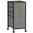 thumbnail image 1 of DSstyles 26" File Cabinet with 4 Drawer Fits A4 or Letter Size, Rolling Printer Stand with Lockable Wheels, 1 of 8