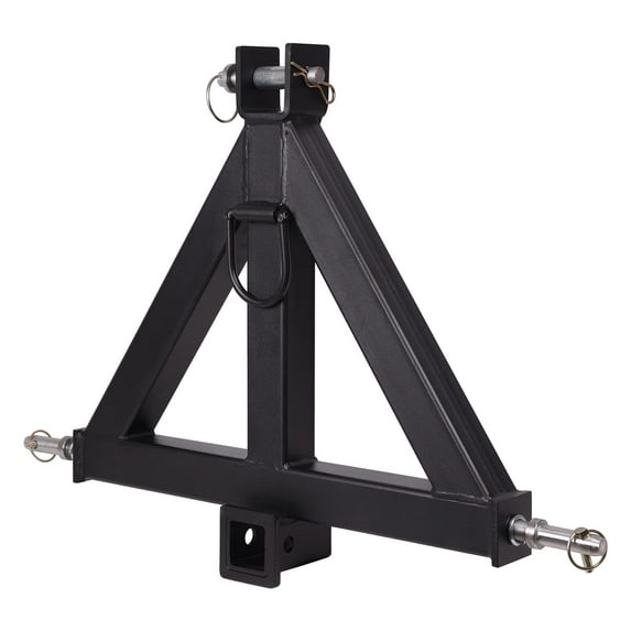 DSstyles 3 Point Trailer Hitch with 2" Receiver - Category 1 Tractor Drawbar Hitch Adapter for Kubota, BX, LM25H, WLM Tractor, NorTrac, Kioti, Cat
