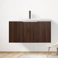 thumbnail image 1 of DSstyles 36" Bathroom Vanity Sink Combo For Small Space, Modern Vanity Cabinet With Gel Basin, Wall Mounted Floating Storage Cabinet With Double Doors For Bathroom, 1 of 9