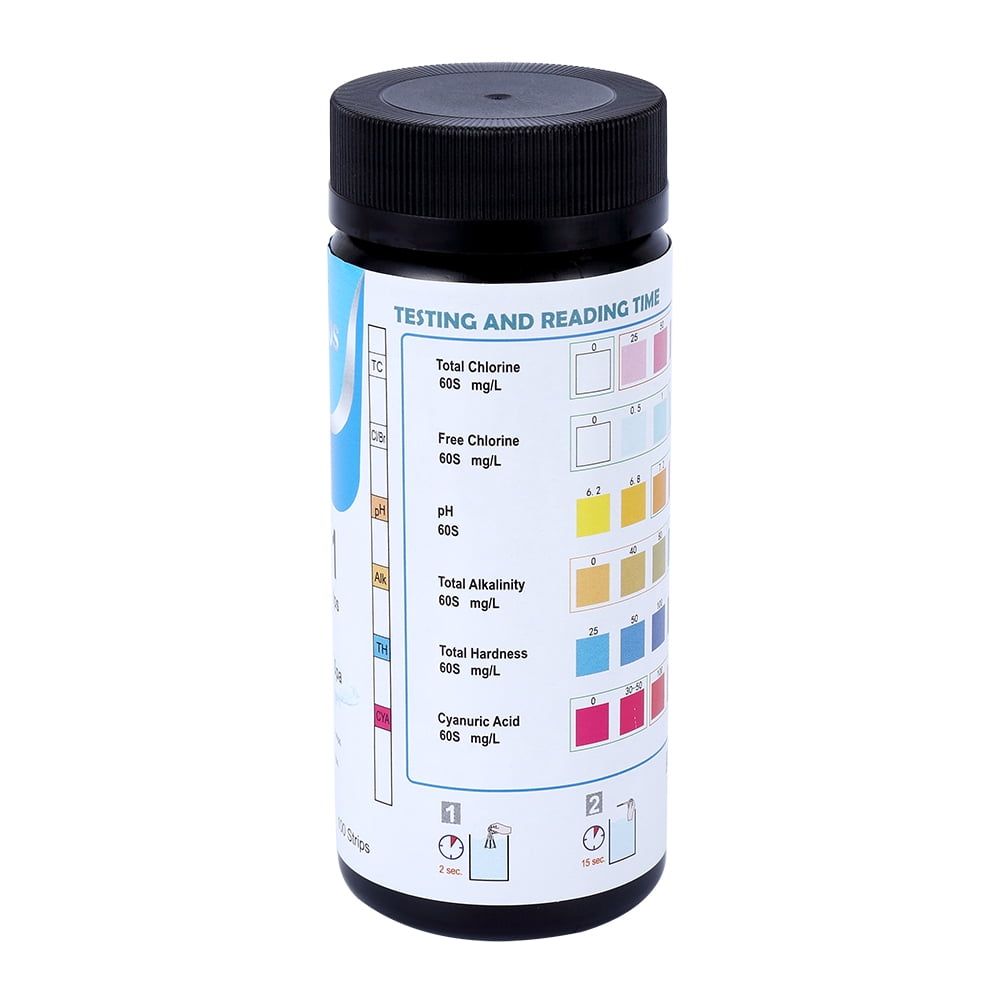 DSstyles Aquarium Test Strips 6-in-1 (100 Count) for Fresh/Salt Water ...