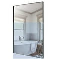 thumbnail image 1 of DSstyles Bathroom Mirror, 30x40 Inch Stylish Wall-Mounted Rectangular Bathroom Vanity Mirror with Black Metal Frame - Explosion Moisture-Resistant, 1 of 2