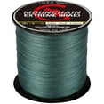 thumbnail image 1 of DSstyles Braided Fishing Line 500M, 4 Strands Abrasion Resistant Braided Lines Super Strong 100% PE Sensitive Fishing Line - Dark Green 40LB, 1 of 6