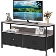 DSstyles Dresser TV Stand, Entertainment Center with Storage, 43 Inch TV Stand for Bedroom Small TV Stand Dresser with Drawers and Shelves, TV & Media Console Table Furniture for Living Room, Black