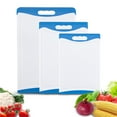 thumbnail image 1 of DSstyles Extra Large Cutting Board, Chopping Boards With Juice Grooves and Easy Grip TPR Handle, BPA Free, PP Plastic Cutting Board Set of 3, Dishwasher Safe, 1 of 8