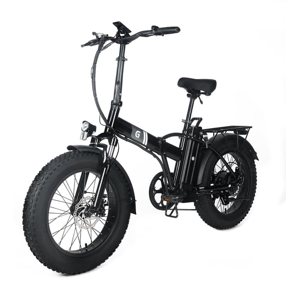 DSstyles Folding Electric Bike for Adults. 750W Motor 48V 15AH Hidden Battery. 20" Fat Tire Snow with 7-Speed