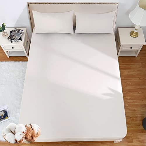 DSstyles Gray Fitted Sheet 600-Thread-Count 100% Cotton Egyptian Quality Bed Fitted Sheet for Mattress 16 inch Deep Pocket, Wrinkle and Fade Resistant Soft & Silky Sateen Weave (Twin, Grey)