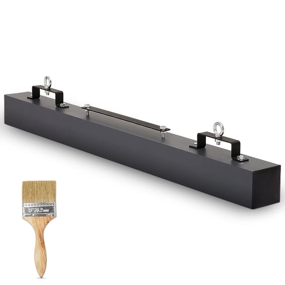 DSstyles Hanging Magnetic Sweeper 60inch Heavy-Duty Magnet Sweeper, Nail Magnet Sweeping Tool with 140 LBS Lifting Capacity, Magnet Double Magnetic Force Sweeper Unit, Hanging Magnet for Forklift
