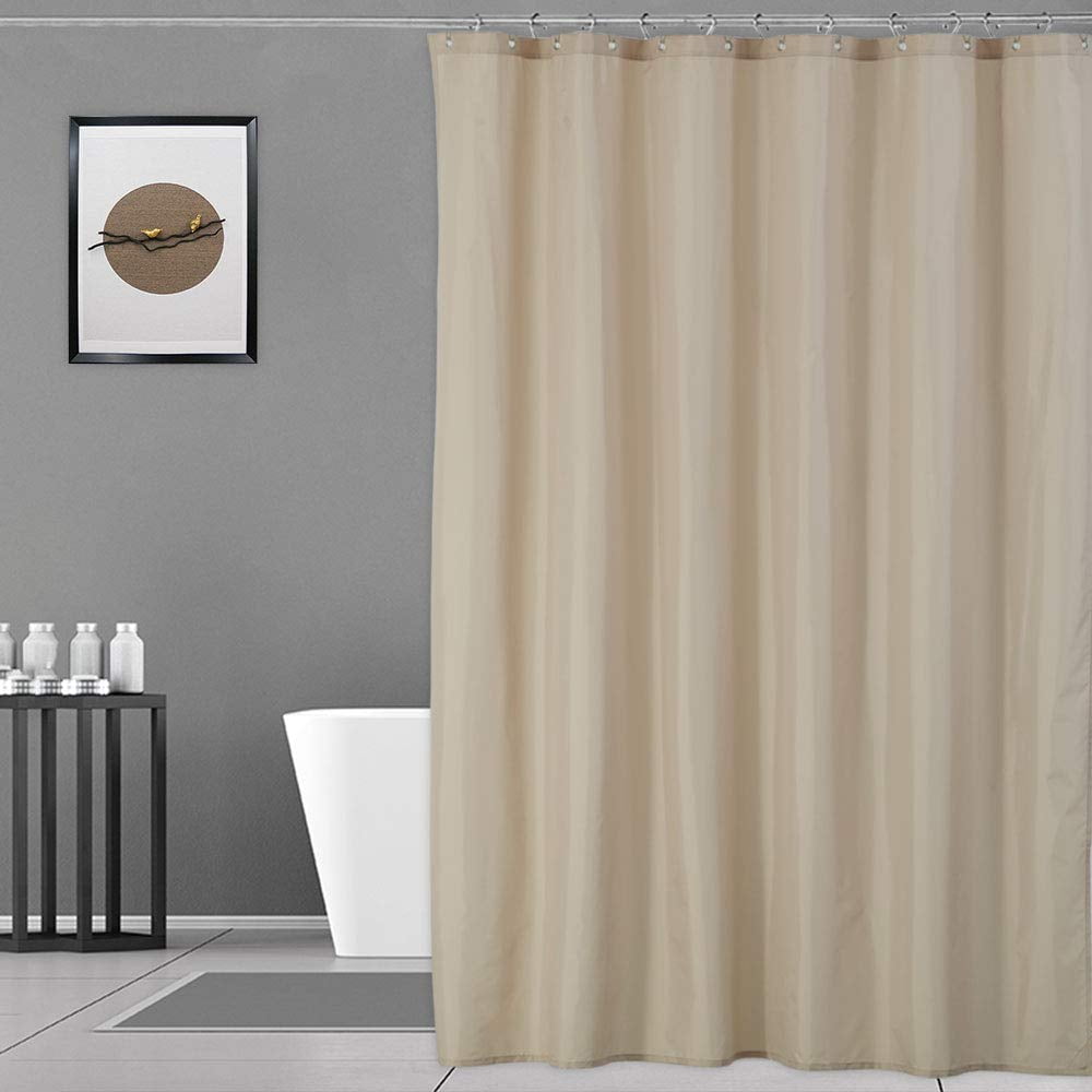DSstyles Hotel Quality 100% Waterproof Fabric Shower Curtain Liner with Magnets for Bathroom