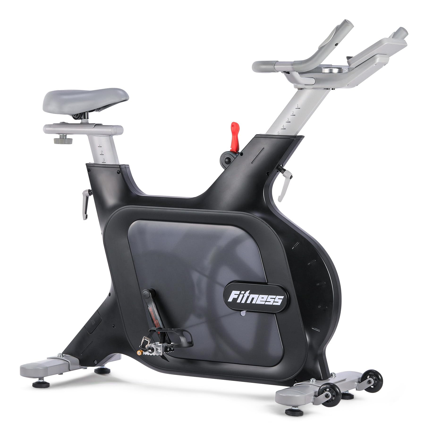 DSstyles Indoor Cycling Bike, Quiet Magnetic Exercise Bike 300 Lbs Weight Capacity, Brake Pad Stationary Bikes with 32 Levels, Tablet Mount, Heart Rate Monitoring Grips, LCD Display, Black