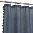 thumbnail image 1 of DSstyles Modern Farmhouse Tassels Shower Curtain, Boho Rustic French Country Linen Blend Fabric Shower Curtain with Tassels for Bathroom, 72x72 in, 1 of 9