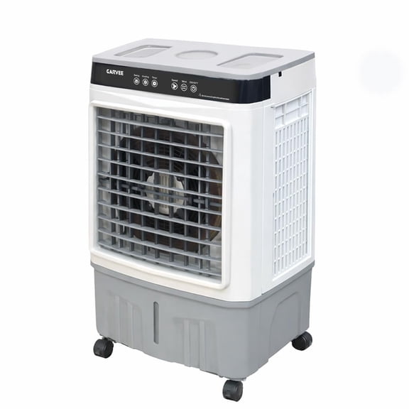 DSstyles Portable Air Conditioner Fan, Evaporative Air Cooler with Remote & 2/4/8H Timer, 3-Speed Desktop Cooling Fan, Dual Mist Modes, 1600ml Tank, Adjustable 60-Degree Airflow, Night Light