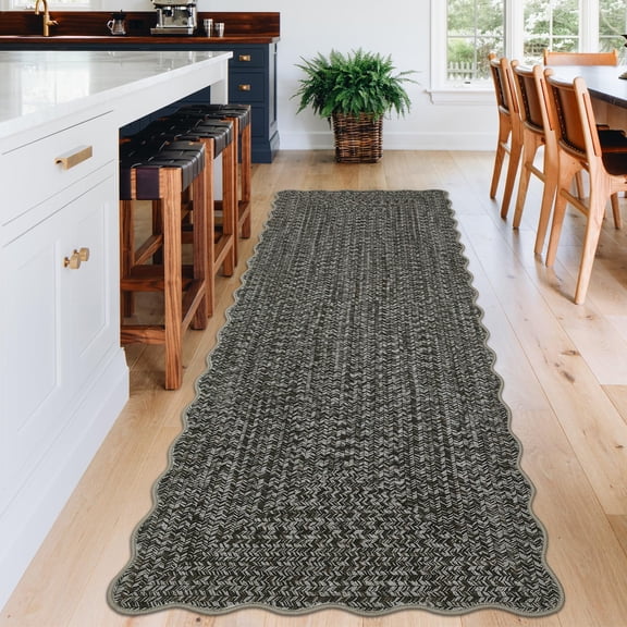 DSstyles Printed Rug Hallway Runners 2x10ft Washable Area Rug, Farmhouse Rustic Area Rug with Non Slip Backing, Soft Low Pile Indoor Carpet Runners for Entryways, Laundry Room