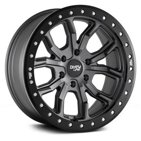 DT-1 Matte Gun Metal Beadlock Wheel - 17 x 9 in.