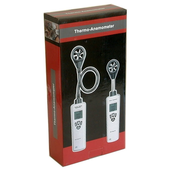 DT-318 Digital Gooseneck Flexible Thermometer Anemometer Vane Wind Air Velocity Meter NEW!!