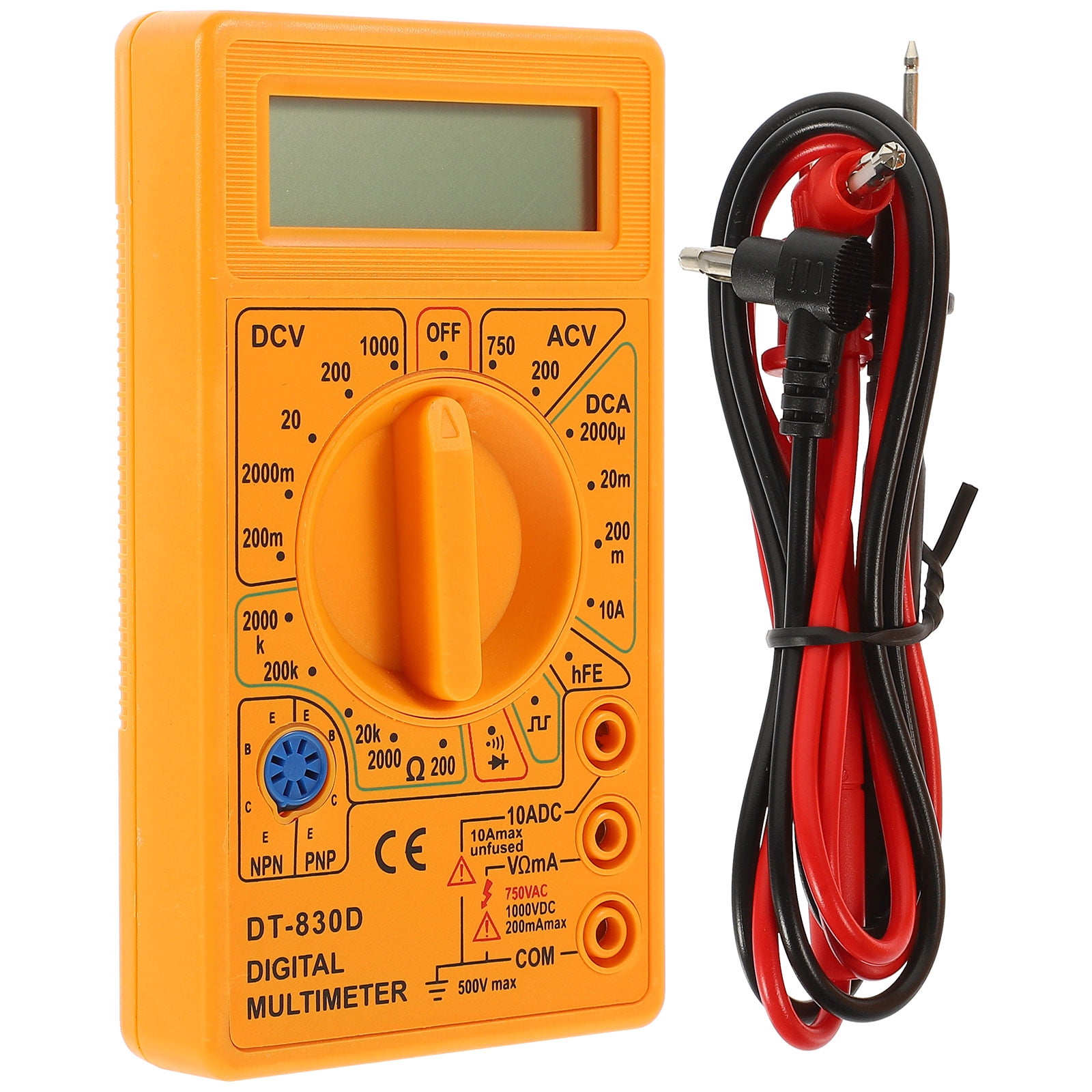 DT830D Digital Multimeter with Buzzer Output Voltage Ampere Ohm Tester