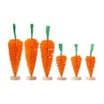 thumbnail image 1 of DT Easter Craft Supply - Miniature Bottlebrush Carrots Trees 3pks, 1 of 2