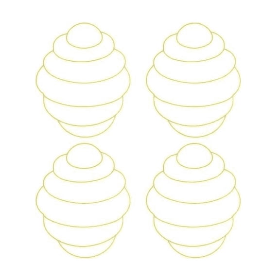 DT Easter Spring Craft Supply - Metal Bee Hive Wreath Frame 4pc Set
