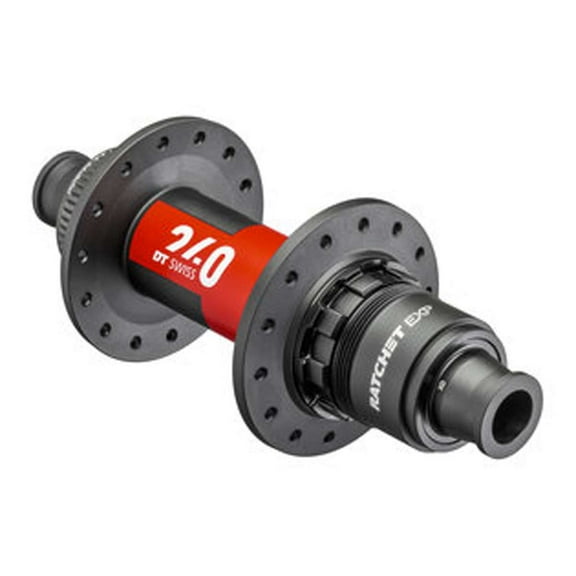 DT Swiss 240 EXP Rear Hub - 12 x 148mm, Center-Lock, XD, Black/Red, 32H, 36pt
