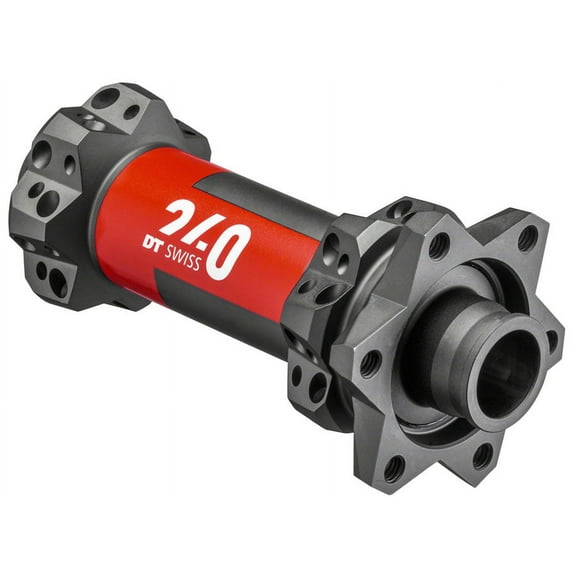 DT Swiss 240 Front Hub - 15 x 110mm, 6-Bolt, Black/Red, 28H