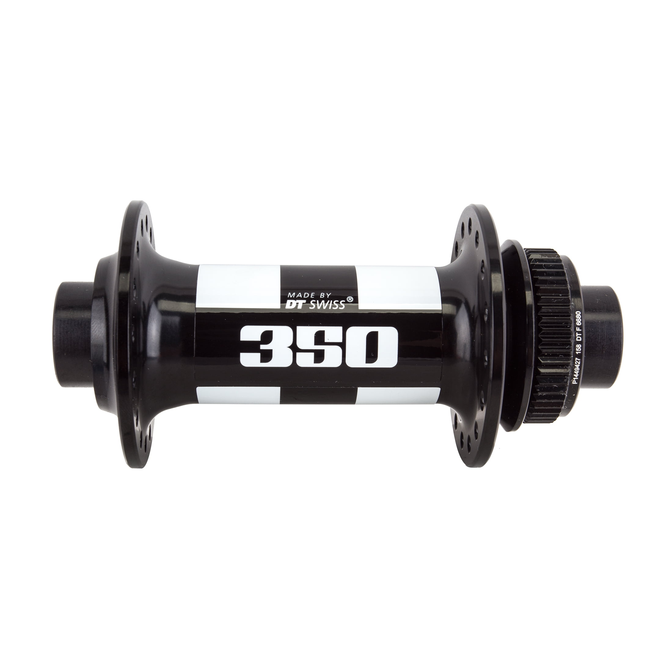 DT Swiss 350 32 Hole Front Thru Axle Hub, Black