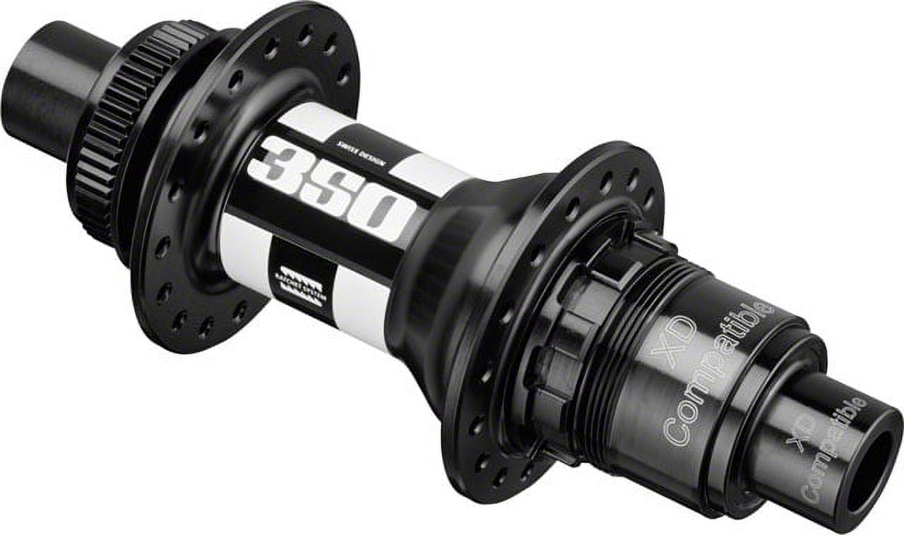 DT Swiss 350 32 Hole Rear Hub, Black/White