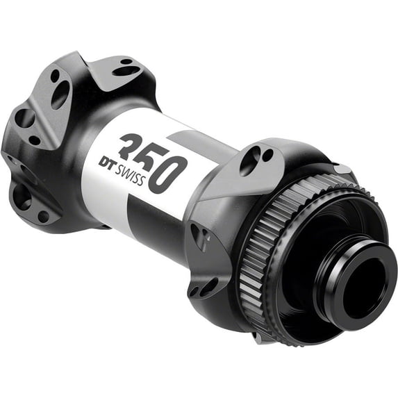 DT Swiss 350 Front Hub - 12 x 100mm, Center-Lock, Black, 24h, Straight Pull
