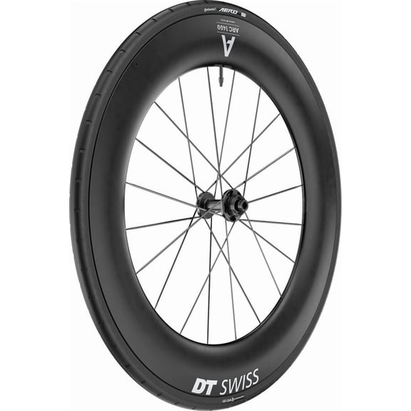 DT Swiss ARC 1400 DiCut 85 Front Wheel - 700, 12 x 100mm, Center-Lock, Black, WTS w/Aero 111 Tire