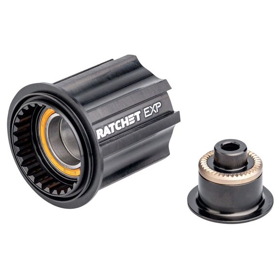 DT Swiss Ratchet EXP Freehub Body - Campagnolo 9 - 12s, Standard, Aluminum, Ceramic Bearing, QR x 130/135 mm, Kit w/ End Cap