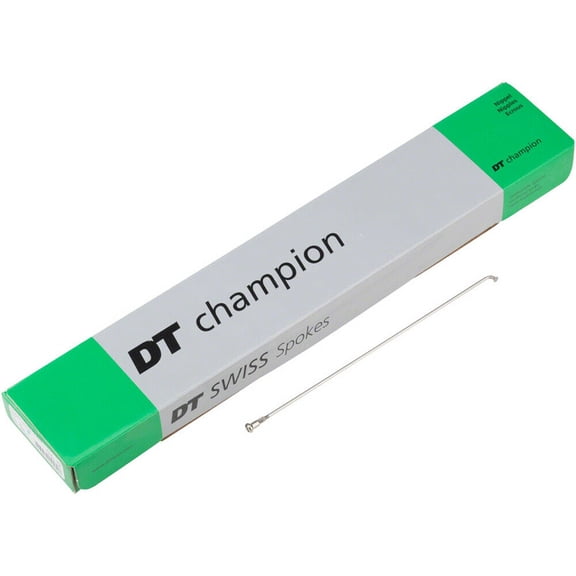 DT Swiss Champion Spoke: 2.0mm 250mm J-bend Silver Box of 100 Bicycle Spokes