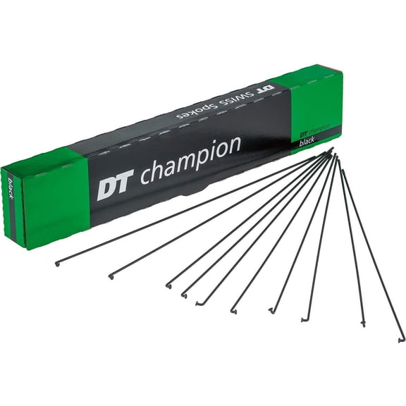 DT Swiss Champion black spokes 14g = 2mm box 100, 306 mm