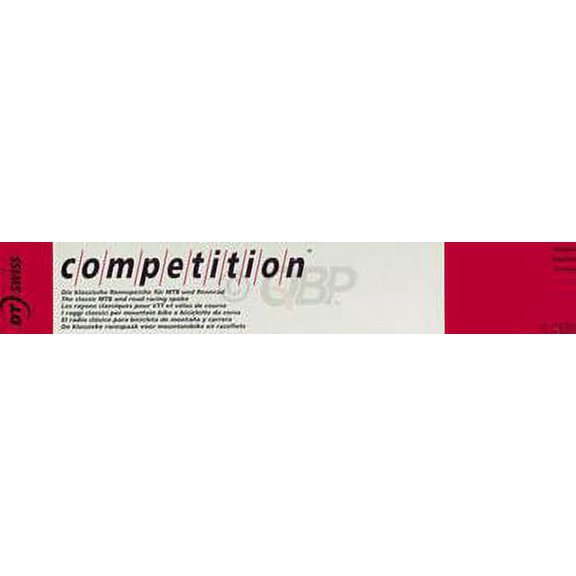DT Swiss Competition 2.0/1.8 304mm Silver Spokes Box of 100