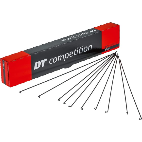 DT Swiss Competition Race 14 / 16 / 14 g = 2 / 1.6 mm box 100, black 252 mm