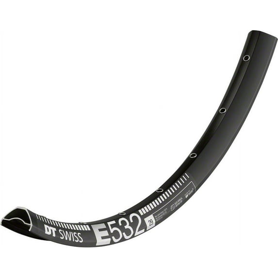 DT Swiss E 532 29 Tubeless Ready Disc Rim 28h Black Enduro 0mm Offset 615g