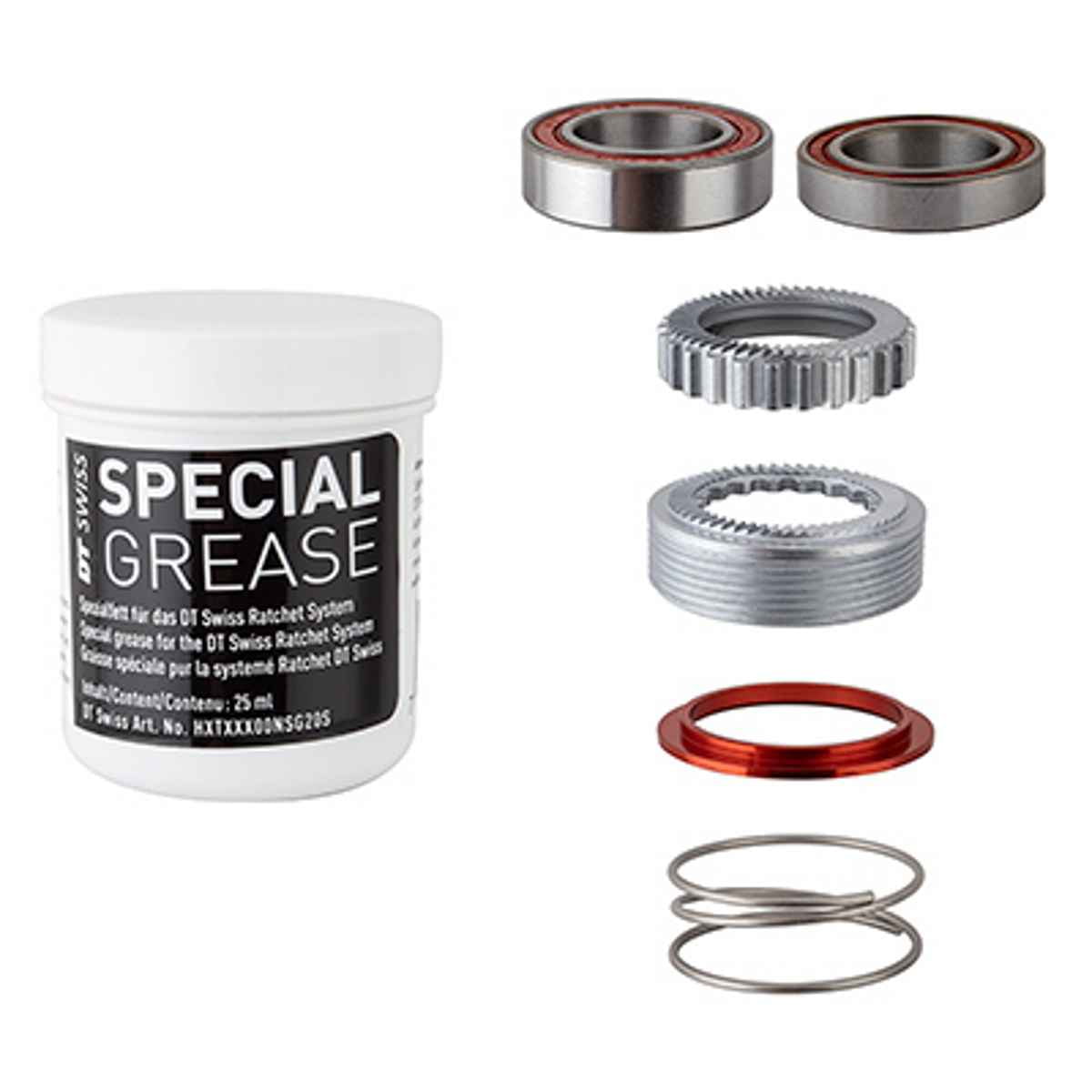 DT Swiss Hub Cassette Body EXP Ratchet Kit 54T Upgrade 180 Hubs