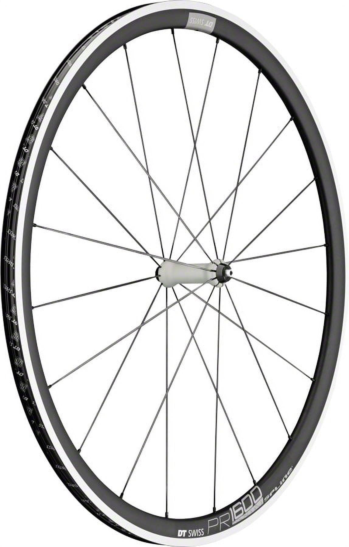 DT Swiss PR 1600 Spline 32 Front Wheel - 700, QR x 100mm, Rim Brake, Black