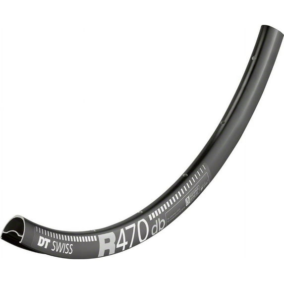 DT Swiss R 470 Rim - 700, Disc, Black, 28H